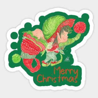 Christmas Elf Sticker